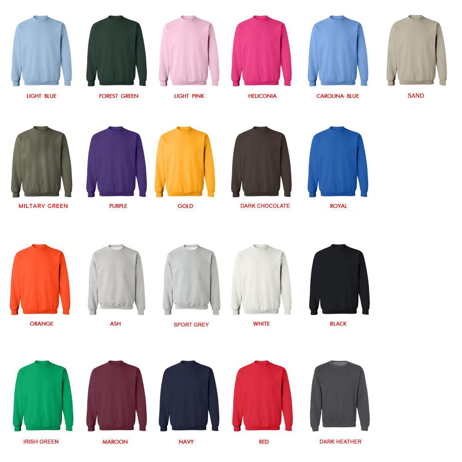 sweatshirt color chart - Adventure Time Merch