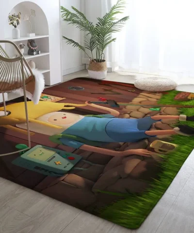 Jake, Finn & BMO Adventure Time Fleece Rug