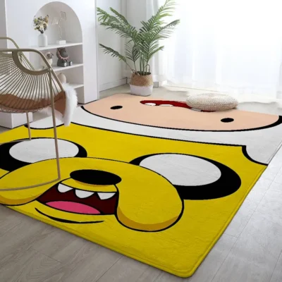 Face of Finn & Jake Adventure Time Fleece Rug