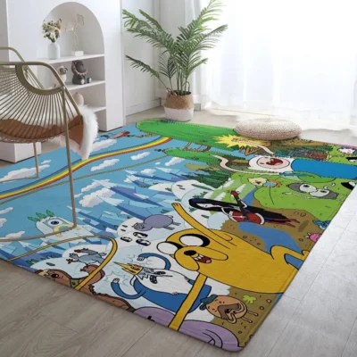All Characters Adventure Time Fleece Rug