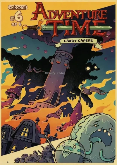 Candy Capers Adventure Time Poster