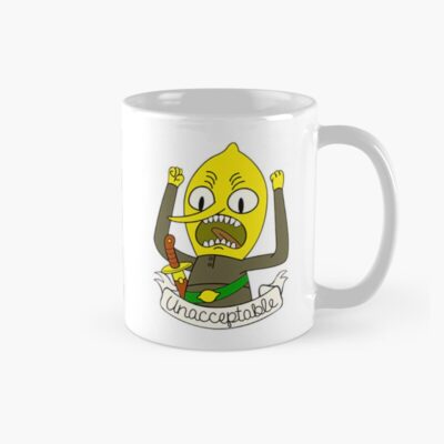 Unacceptable Cartoon Lemon Character Mug