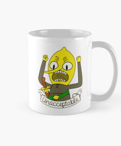 Unacceptable Cartoon Lemon Character Mug