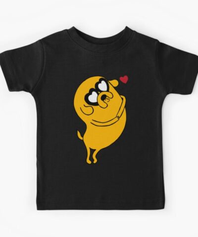 Alternative view of Adventure Time Jake The Dog In Love Color Kids T Shirt