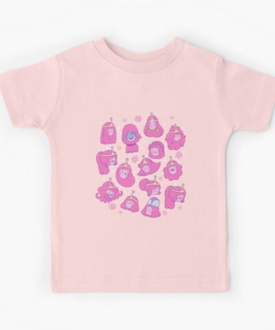 Princess Bubblegum Hair Pattern 1 Adventure Time Kids T Shirt