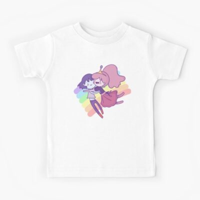 Bubblegum And Marceline Rainbow Kids T Shirt