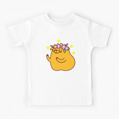 Adventure Time Jake And Flowers Kids T Shirt