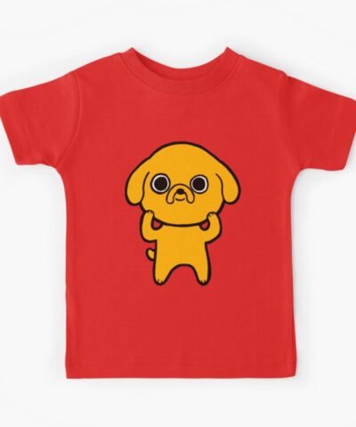 Alternative view of Adventure Time Kawaii Jake The Dog Kids T Shirt