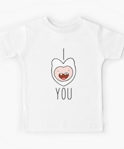 Alternative view of Adventure Time I Love You Finn Kids T Shirt