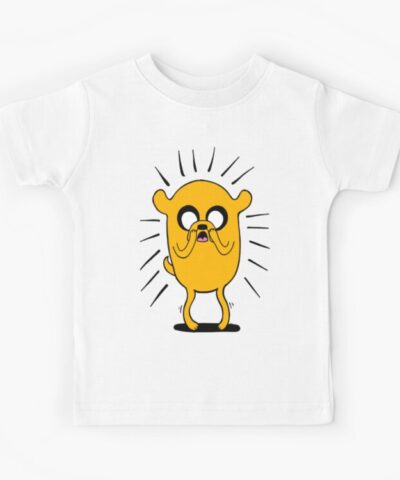 Alternative view of Adventure Time Jake The Dog In Shock Color Kids T Shirt