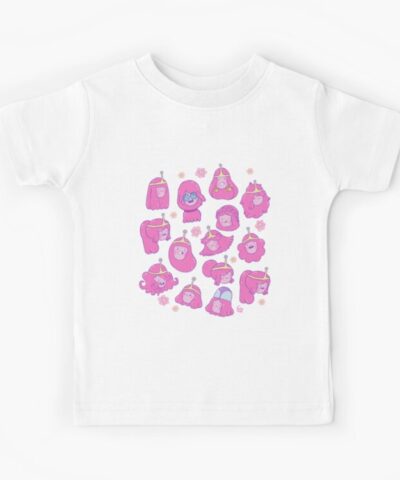 Alternative view of Princess Bubblegum Hair Pattern 1 Adventure Time Kids T Shirt