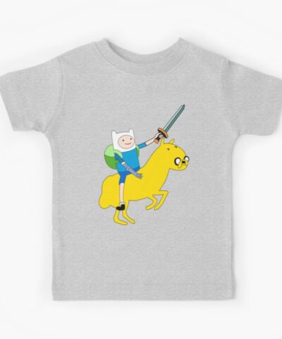 Alternative view of Adventure Time Finn And Jake The Knight And The Horse Kids T Shirt