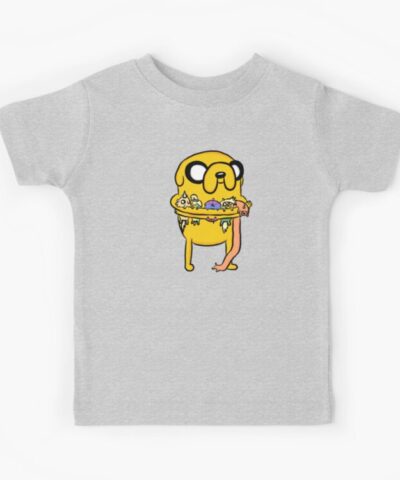 Alternative view of Jake With His Kids Adventure Time Kids T Shirt
