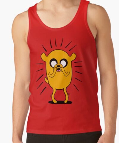 Alternative view of Adventure Time Jake The Dog In Shock Color Tank Top