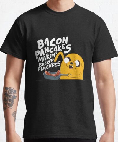 Alternative view of Making Bacon Pancakes Adventure Time T-Shirt