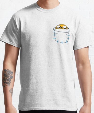 Creative Print Of Jake From Adventure Time In Finn S Pocket T-Shirt
