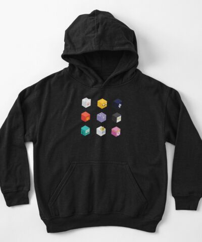 Alternative view of Cube Adventure Time By Akela Kids Hoodie