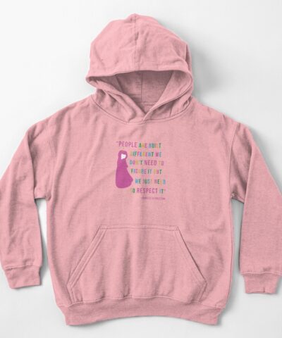 Alternative view of Princess Bubblegum Respect Quote Kids Hoodie