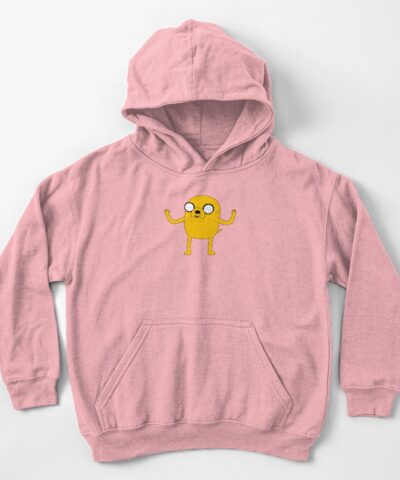 Alternative view of Adventure Time Jake The Dog Kids Hoodie