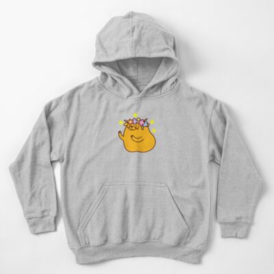 Adventure Time Jake And Flowers Kids Hoodie