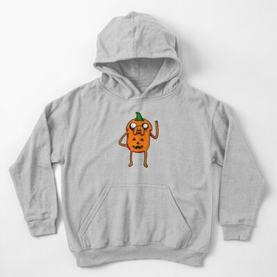 Halloween Jake The Dog From Adventure Time As A Jack O Lantern Pumpkin Kids Hoodie