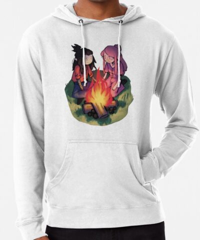 Marceline And Princess Bubblegum Sitting By The Campfire Hoodie