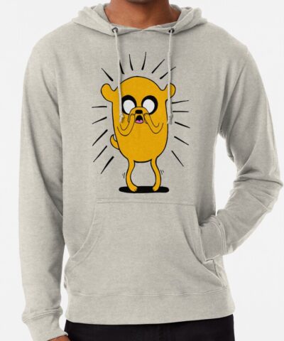Alternative view of Adventure Time Jake The Dog In Shock Color Hoodie