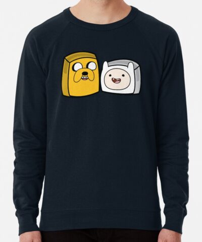 Finn And Jake Adventure Time Boxheadz Sweatshirt