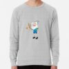 ssrcolightweight sweatshirtmensheather greyfrontsquare productx1000 bgf8f8f8 15 - Adventure Time Merch