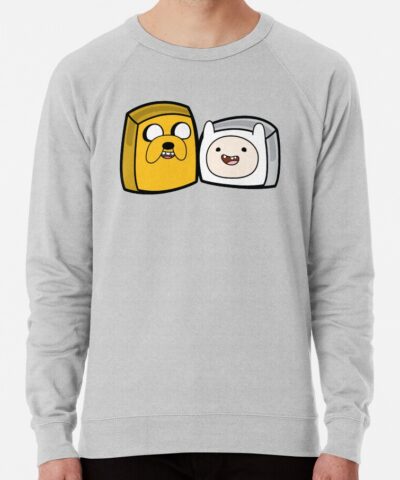 Alternative view of Finn And Jake Adventure Time Boxheadz Sweatshirt