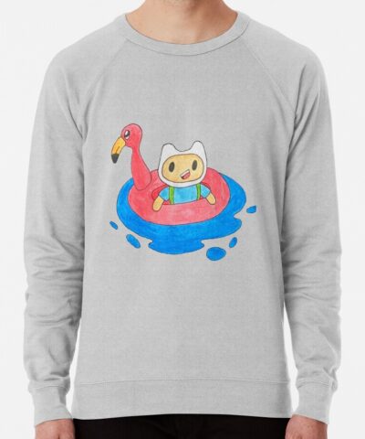 Alternative view of Adventure Time Finn Flamingo Sweatshirt