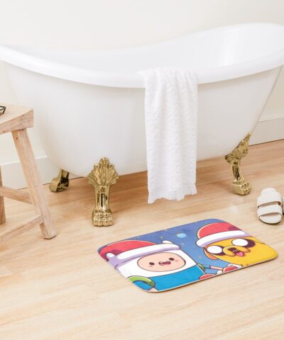 Alternative view of Fin And Jake Christmas Time Bath Mat