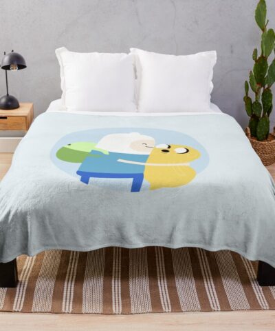 Adventure Time Jake And Finn Throw Blanket