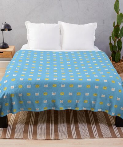 Finn And Jake Adventure Time Throw Blanket
