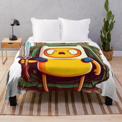 Adventure Time Jake Throw Blanket