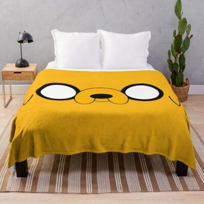 Adventure Time Jake S Eyes Throw Blanket