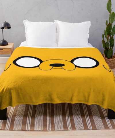 Adventure Time Jake S Eyes Throw Blanket
