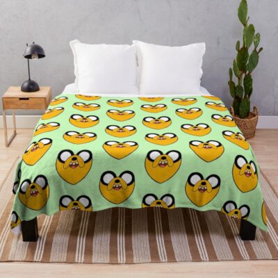 Adventure Time I Love You Jake Throw Blanket