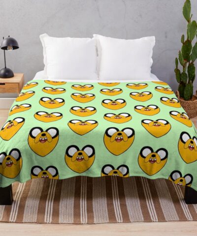 Adventure Time I Love You Jake Throw Blanket