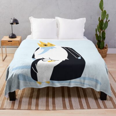 Ice King And Gunter Adventure Time Throw Blanket