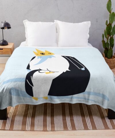 Ice King And Gunter Adventure Time Throw Blanket