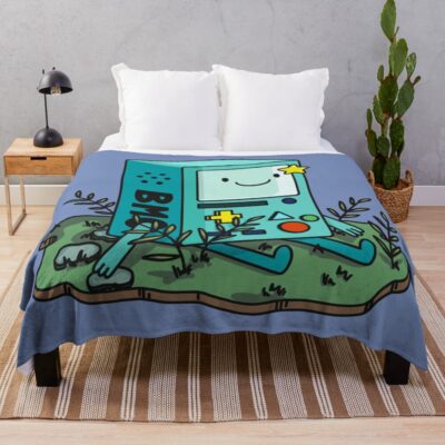 Bmo Adventure Time Throw Blanket