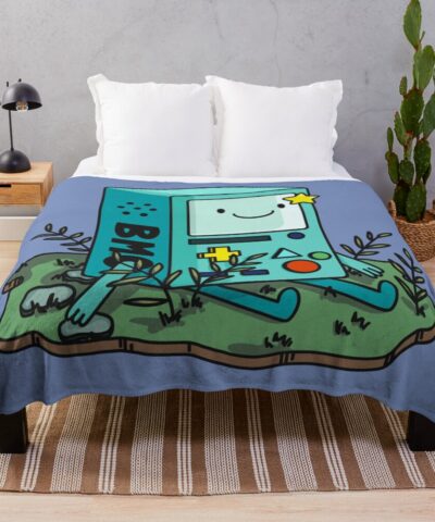 Bmo Adventure Time Throw Blanket