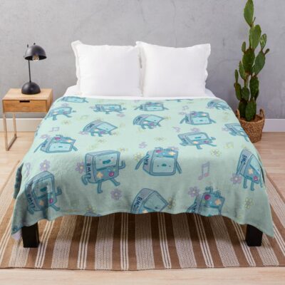 Bmo Adventure Time Throw Blanket