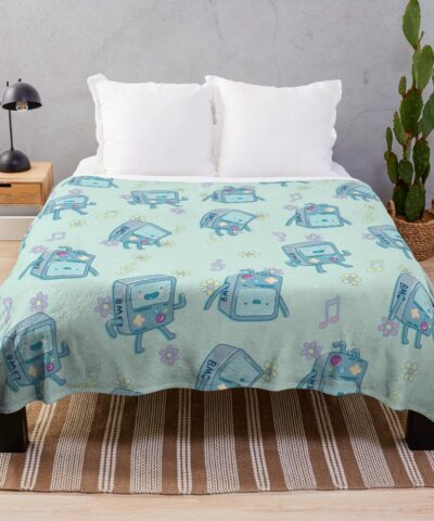 Bmo Adventure Time Throw Blanket