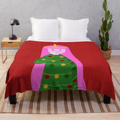 Princess Bubblegum It S Christmas Throw Blanket