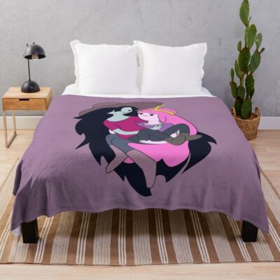 Marceline And Bubblegum Throw Blanket