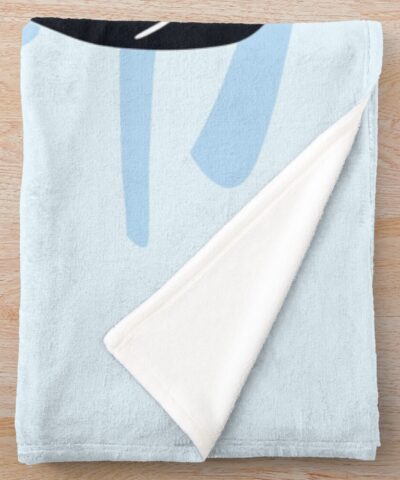 Alternative view of Ice King And Gunter Adventure Time Throw Blanket