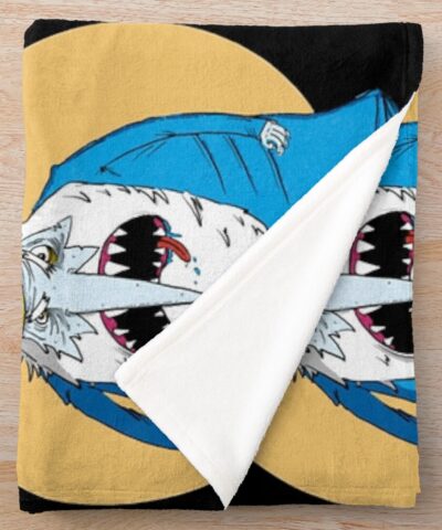 Alternative view of Angry King Of Ice Throw Blanket