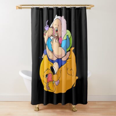 Adventure Time Logo Shower Curtain
